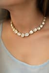 Shop_Do Taara_Gold Plated Polki Necklace _Online_at_Aza_Fashions