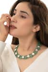 Buy_Do Taara_Green Polki Mint Necklace _at_Aza_Fashions