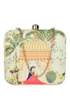 Shop_Nazaakat By Samara Singh_Multi Color Multicolor Clutch Purse _at_Aza_Fashions