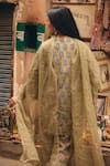 Shop_Gulabo Jaipur_Green Cambric, Cotton Round Neck Fiza Pista Straight Kurta Set _at_Aza_Fashions