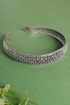 Buy_Mero Jewellery_Silver Floral Hairband _at_Aza_Fashions