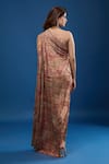 Shop_Tarun Tahiliani_Multi Color One Shoulder Floral Pattern Dress _at_Aza_Fashions