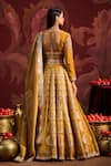 Lashkaraa_Yellow Brocade, Viscose, Silk, Tissue Sequins, Zari Embroidered Lehenga Set _Online_at_Aza_Fashions