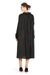 Shop_Samant Chauhan_Black Linen Round Neck Muted Grace Dress _at_Aza_Fashions