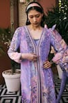 Buy_Saundh_Purple Crepe V-neck The Kaya Jacket _Online_at_Aza_Fashions