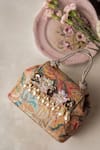 Bhavna Kumar_Multi Color Faux Diamonds Multicolor Sequin Embellished Tote Bag _Online_at_Aza_Fashions