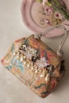 Shop_Bhavna Kumar_Multi Color Faux Diamonds Multicolor Sequin Embellished Tote Bag _Online_at_Aza_Fashions