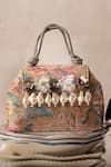 Buy_Bhavna Kumar_Multi Color Faux Diamonds Multicolor Sequin Embellished Tote Bag _at_Aza_Fashions