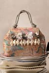 Bhavna Kumar_Multi Color Faux Diamonds Multicolor Sequin Embellished Tote Bag _at_Aza_Fashions