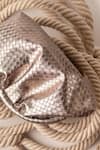 Buy_Bhavna Kumar_Rose Gold Vegan Leather Clutch Bag _Online_at_Aza_Fashions