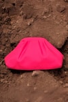 Shop_Bhavna Kumar_Pink Neon Puff Clutch Bag _at_Aza_Fashions