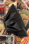 Bhavna Kumar_Black Vegan Leather Puff Clutch _Online_at_Aza_Fashions