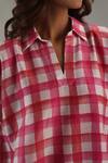Shop_Roza_Pink Chanderi Split V-neck Candy Crush Printed Kurta 