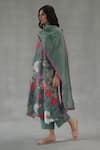 Shop_Roza_Green Roseate Chanderi Stole _at_Aza_Fashions