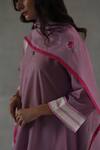 Roza_Pink Mirage Chanderi Stole _Online_at_Aza_Fashions