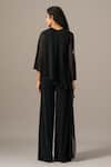 Shop_Namrata Joshipura_Black Jersey Round Neck Katniss Front Flap Jumpsuit _at_Aza_Fashions