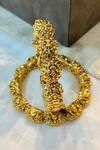 Prestones_Gold Plated Finish Carved Temple Bangle Set _Online_at_Aza_Fashions