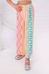 Buy_Toplove_Multi Color Wool, Cotton Multicolor Pop Pant Set _Online_at_Aza_Fashions