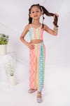 Shop_Toplove_Multi Color Wool, Cotton Multicolor Pop Pant Set _Online_at_Aza_Fashions