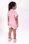 Shop_Toplove_Pink Cotton Rhinestones Big Heart Skorts Set _at_Aza_Fashions
