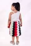 Shop_Toplove_Multi Color Neoprene Scallop Pop Skirt Set _at_Aza_Fashions