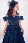 Buy_Toplove_Blue Net Crystals Midnight Elegance Structure Gown _Online_at_Aza_Fashions