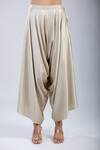 Shop_Prisho_Pink Silk, Polyester Embroidery Round Neck Thread Kaftan Set _Online_at_Aza_Fashions