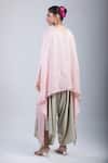 Shop_Prisho_Pink Cotton Tassels Round Neck 3d Floral Embroidered Kaftan And Pant Set _at_Aza_Fashions