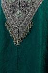 Buy_Prisho_Green Cotton Embroidery V-neck V Kaftan And Pant Set _Online_at_Aza_Fashions