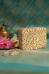 Shop_Bhavna Kumar_Gold Embroidery Kundan Box Clutch _at_Aza_Fashions