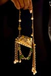 Buy_Bhavna Kumar_Gold Pearls Tassel Micro Bag 