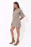Aapro_Multi Color Cotton Round Neck Hand Block Printed Marin Dress _Online_at_Aza_Fashions