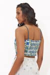 Shop_Aapro_Blue Cotton Square Neck Aveline Multi Colour Bustier And Pant Set _at_Aza_Fashions