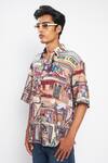 Doh Tak Keh_Multi Color Qala Half Sleeve Shirt_Online_at_Aza_Fashions