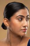 Buy_Sica Jewellery_White Stones 925 Silver Rohira Earrings _at_Aza_Fashions