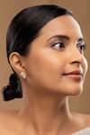 Buy_Sica Jewellery_Gold Plated Stones 925 Silver Jalapa Earrings _at_Aza_Fashions