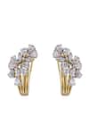 Shop_Sica Jewellery_White Stones 925 Silver Hyacinth Earrings _at_Aza_Fashions