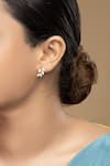 Buy_Sica Jewellery_White Stones 925 Silver Passion Earrings _at_Aza_Fashions