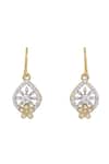 Shop_Sica Jewellery_White 925 Silver Hazel Earrings _at_Aza_Fashions