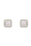 Shop_Sica Jewellery_White Stones 925 Silver Detachable Jacket Earrings _at_Aza_Fashions