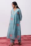 Shop_Pants And Pajamas_Pink Chanderi Embroidered Dupatta _at_Aza_Fashions