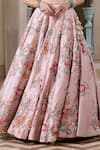 Buy_Paulmi And Harsh_Pink Organza Sequins, Embroidery Lehenga Set 