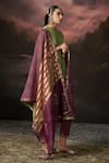 Buy_Swatti Kapoor_Purple Zari Reem Woven Dupatta _at_Aza_Fashions