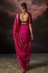 Shop_Swatti Kapoor_Pink Embroidery Jasmine Floral Woven Saree _at_Aza_Fashions