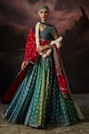 Buy_Swatti Kapoor_Blue Zari Inaya Floral Woven Lehenga _Online_at_Aza_Fashions