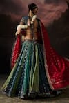 Shop_Swatti Kapoor_Red Zari Soha Embroidered Dupatta _at_Aza_Fashions