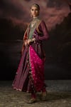 Shop_Swatti Kapoor_Pink Cotton, Lycra Mehak Printed Churidar _at_Aza_Fashions
