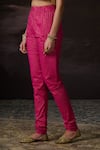 Swatti Kapoor_Pink Cotton, Lycra Mehak Printed Churidar _Online_at_Aza_Fashions