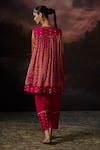 Shop_Swatti Kapoor_Pink Zainab Woven Salwar _at_Aza_Fashions