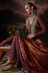 Shop_Swatti Kapoor_Multi Color V-neck Abeer Gilet _Online_at_Aza_Fashions